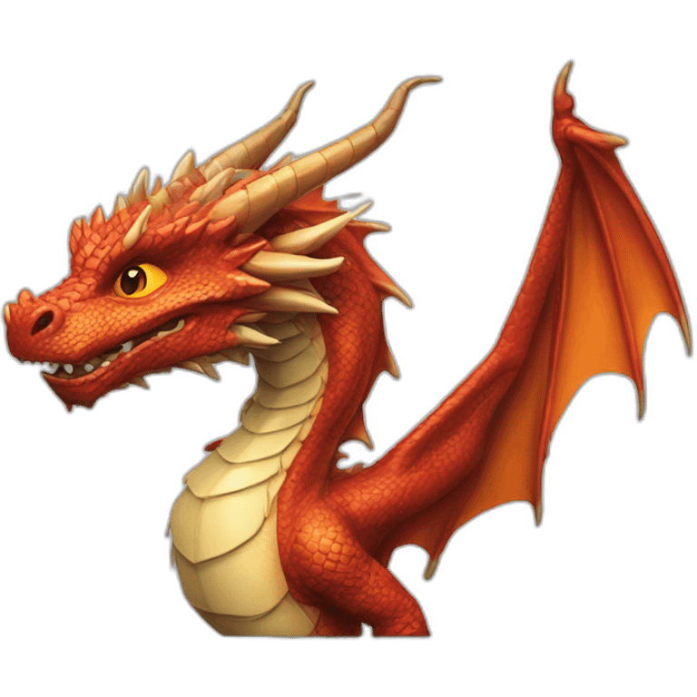 Dragon réaliste et stylé emoji