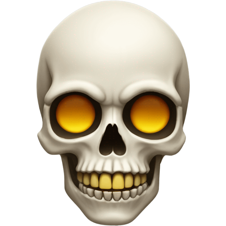 Skull with emoji emoji