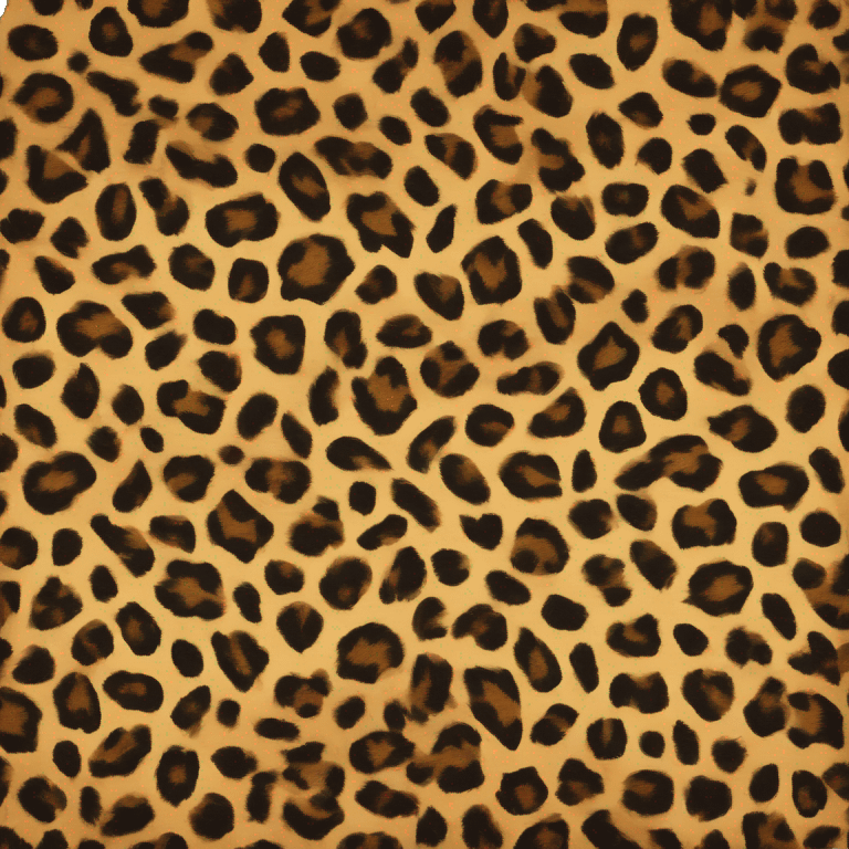 a leopard print fur coat emoji