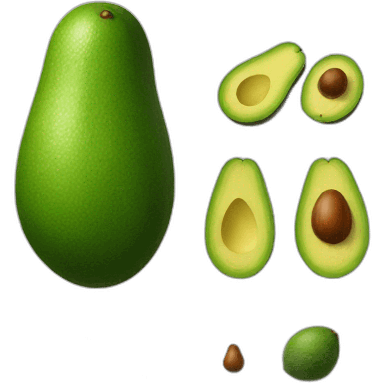 avocado moai emoji