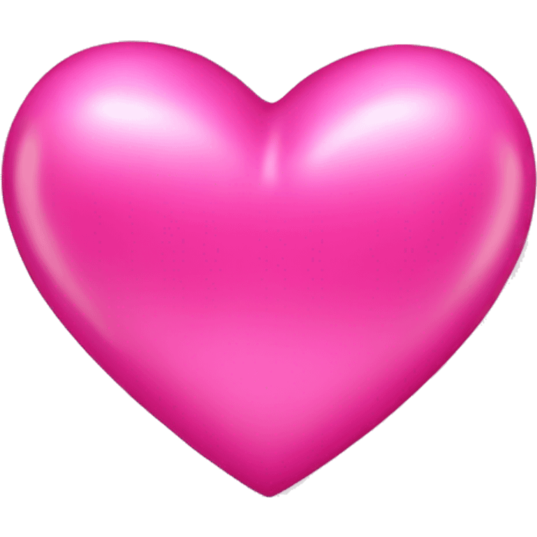 Shiny pink heart emoji