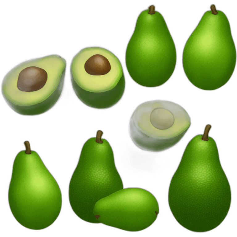 dibujo de aguacate emoji