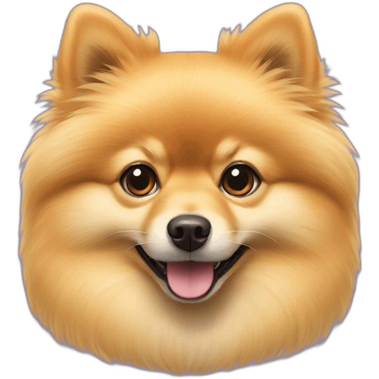 Yellow Pomeranian  emoji