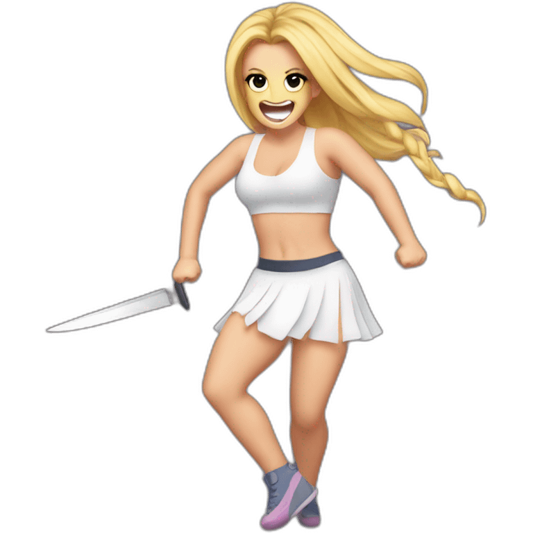 Britney Spears dancing with knifes emoji