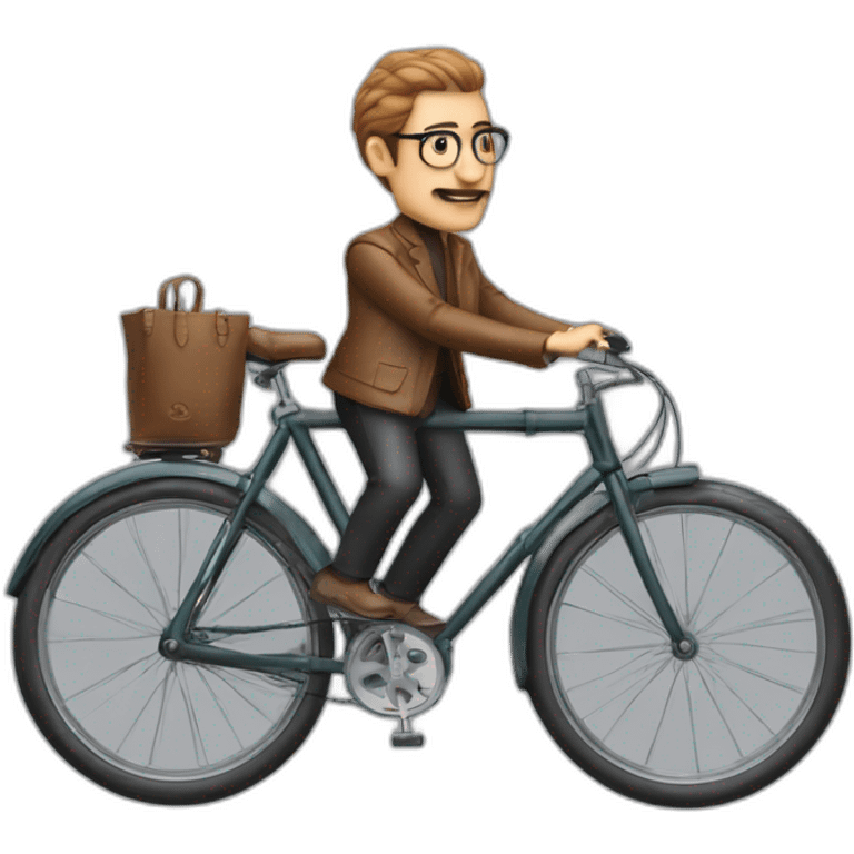 Federico santoni in a mini bycicle emoji