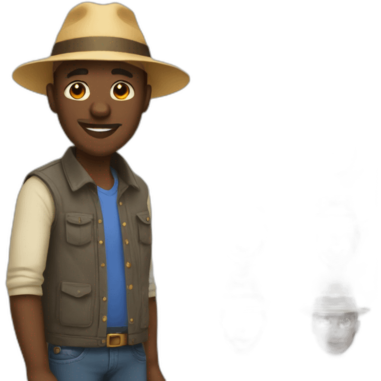 african father with a hat emoji