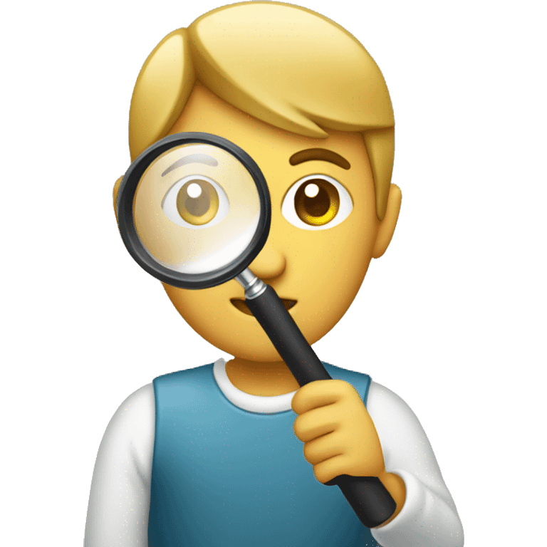 person looking magnifying glass emoji