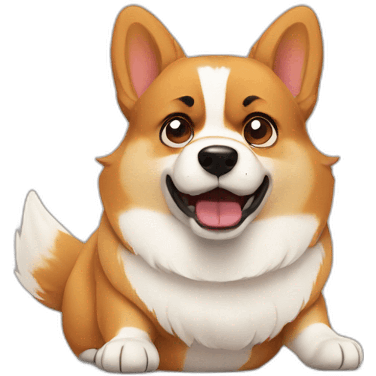 corgi angry emoji