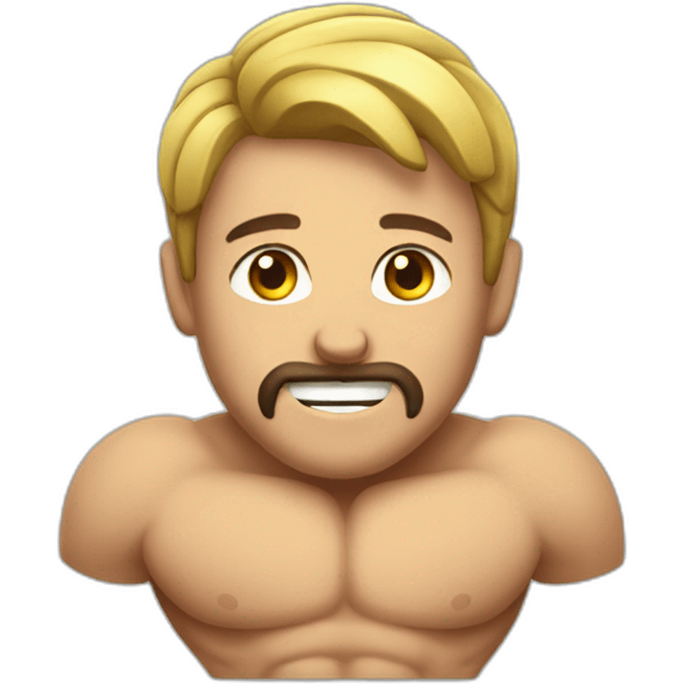 Muscly guy emoji