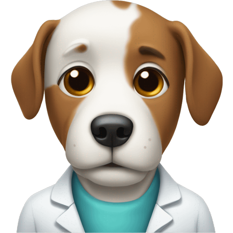 Dog that is a doctor emoji