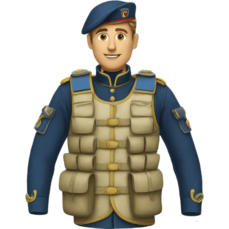 Militaire French gilet pare balle emoji