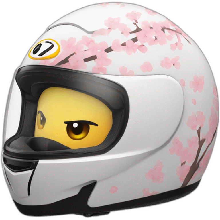 sakura motorcycle helmet emoji