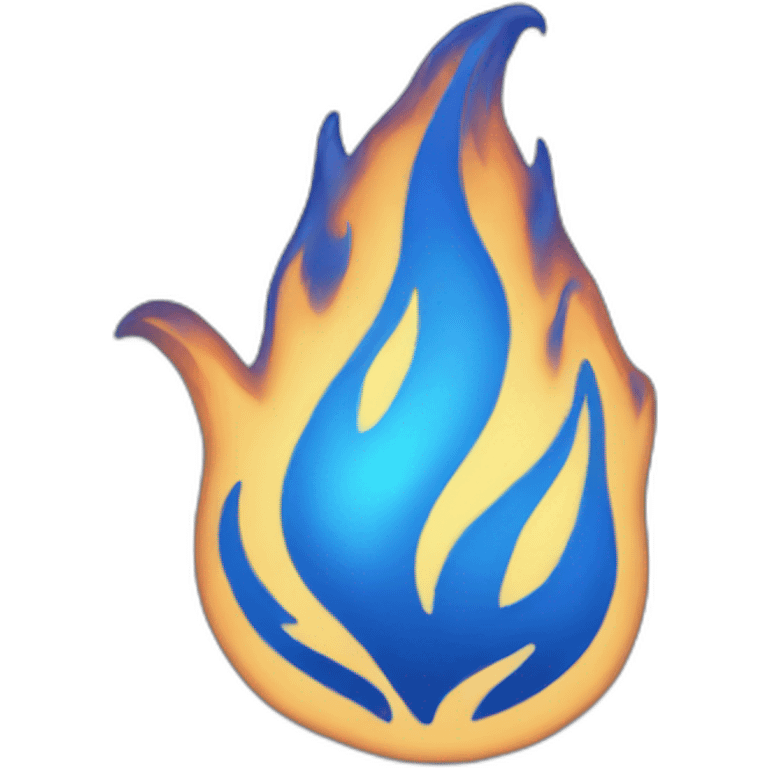 Blue flame emoji