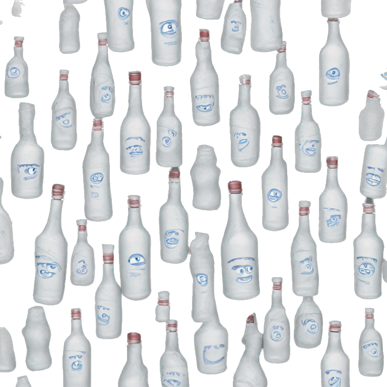 Bottle of vodka emoji