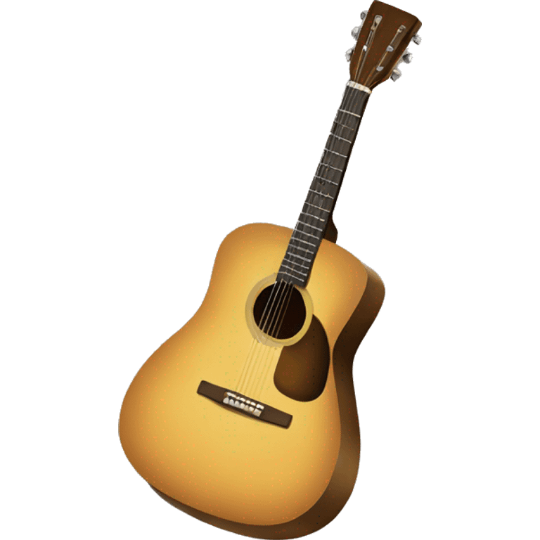 acoustic guitar with broken string em emoji