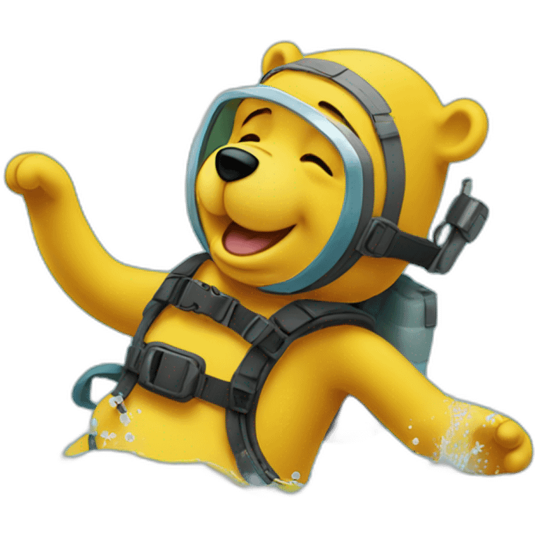 winnie the pooh snorkeling emoji