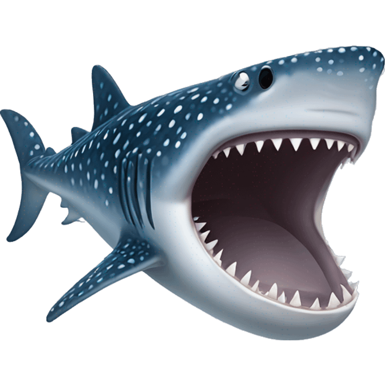 Whale shark without teeth emoji