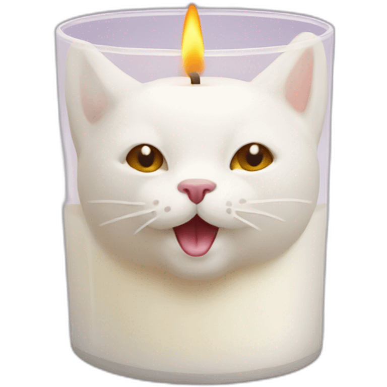 Cat aroma candle emoji