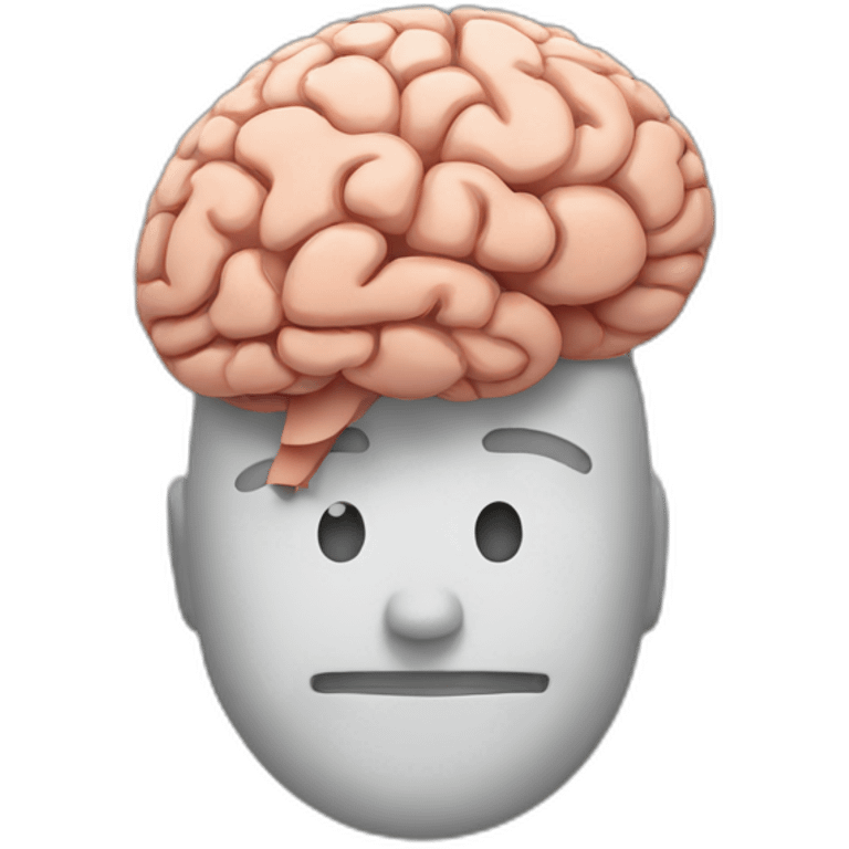 brain exercising emoji