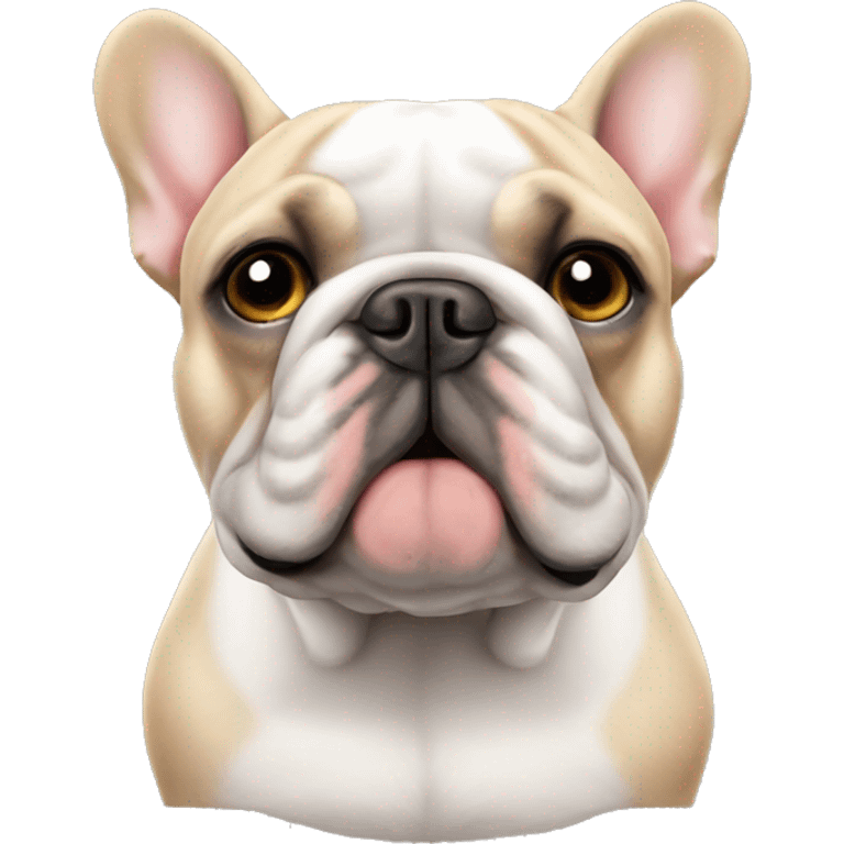 half French bulldog half English bulldog emoji