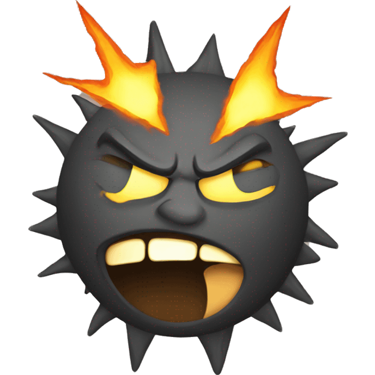 Angry sun emoji