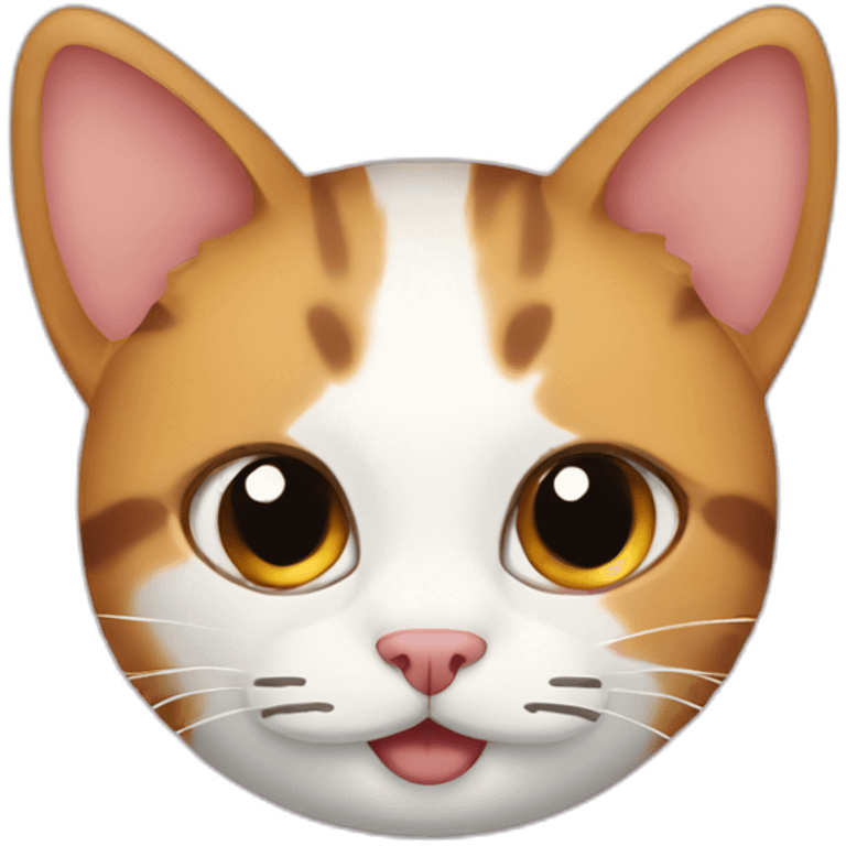 cute cat with airplane ears emoji