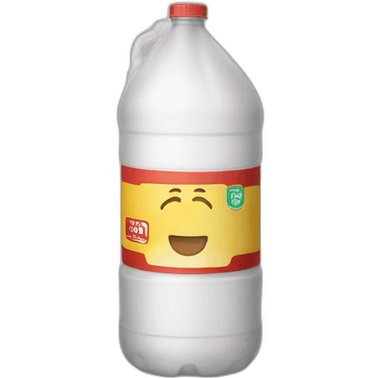 Plastic Galon with white vinegar emoji