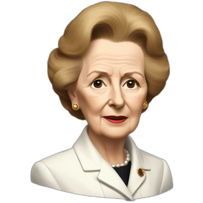 margaret thatcher as a furry emoji