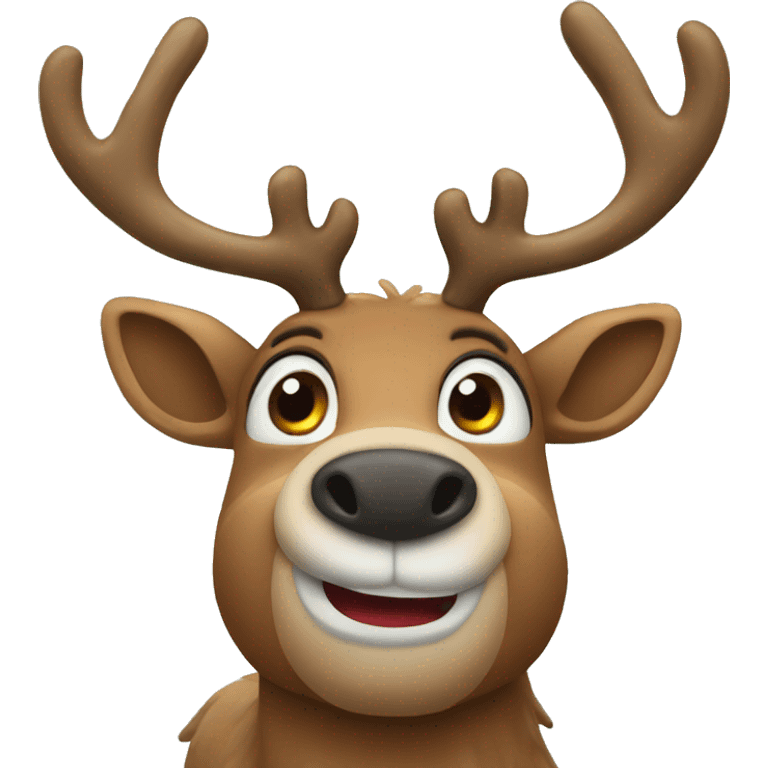 Christmas reindeer emoji