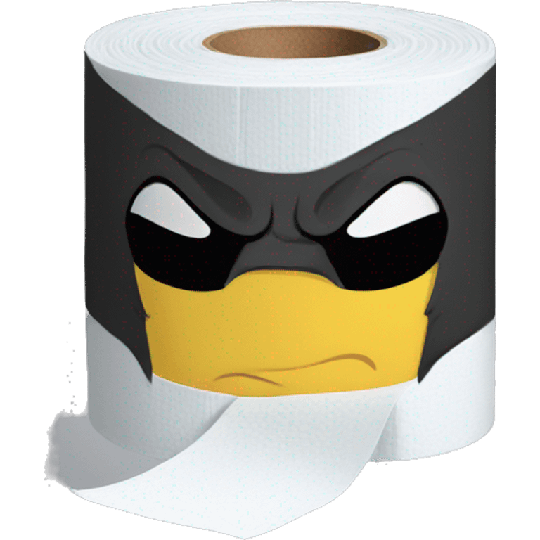 Superhero toilet paper emoji