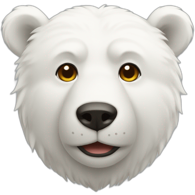 Ours blanc emoji