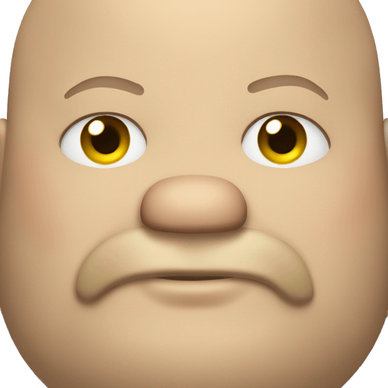 Fat bald guy with beard emoji