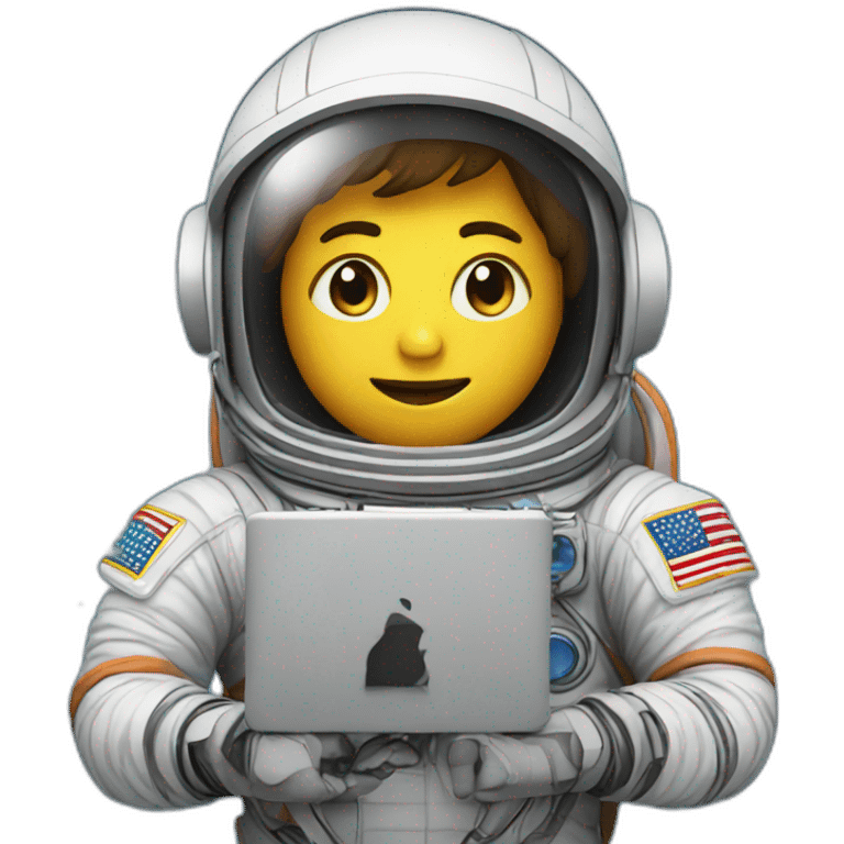 astronaut coding emoji