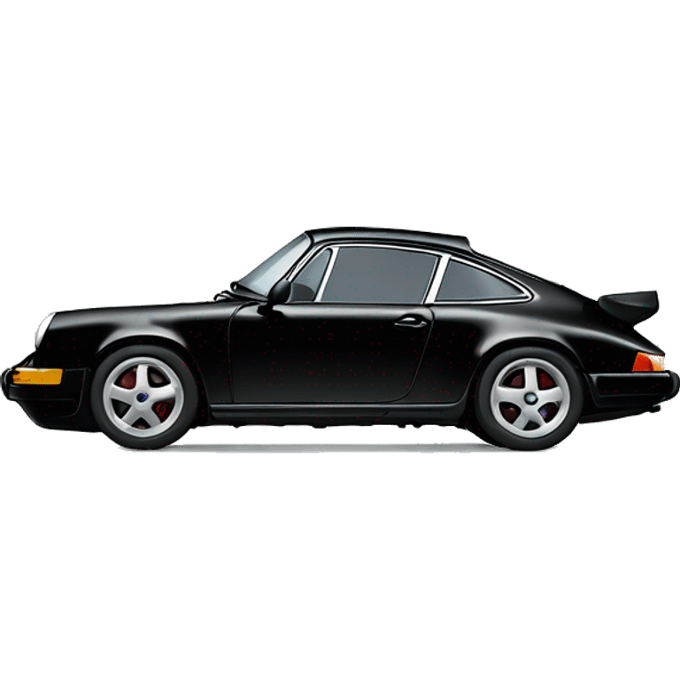 Black Porsche 911 emoji