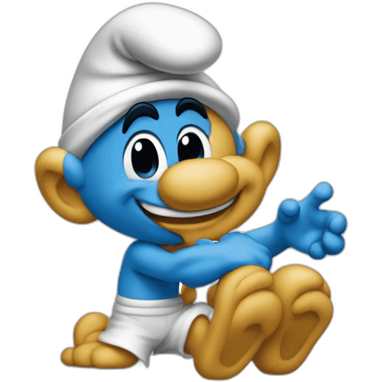 Smurfs sasette emoji