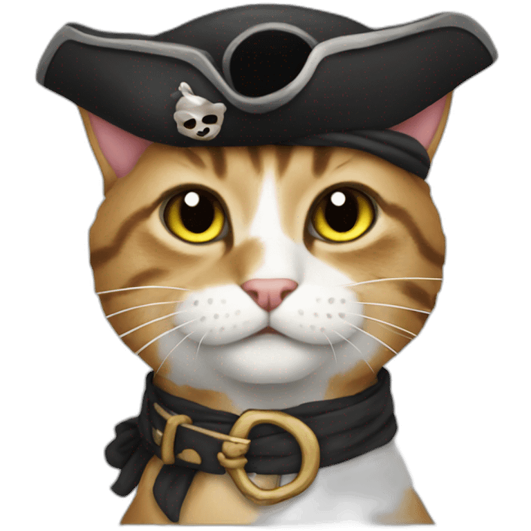 pirate cat joy emoji