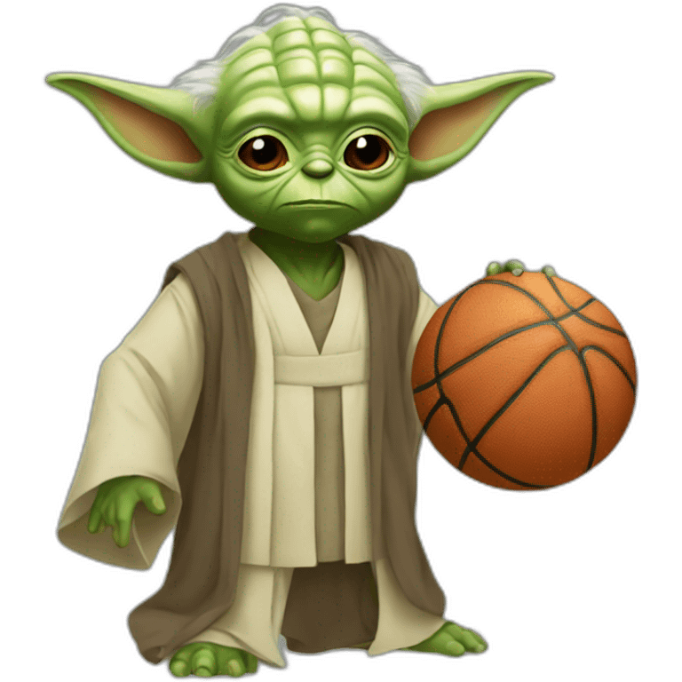 yoda play basketball emoji