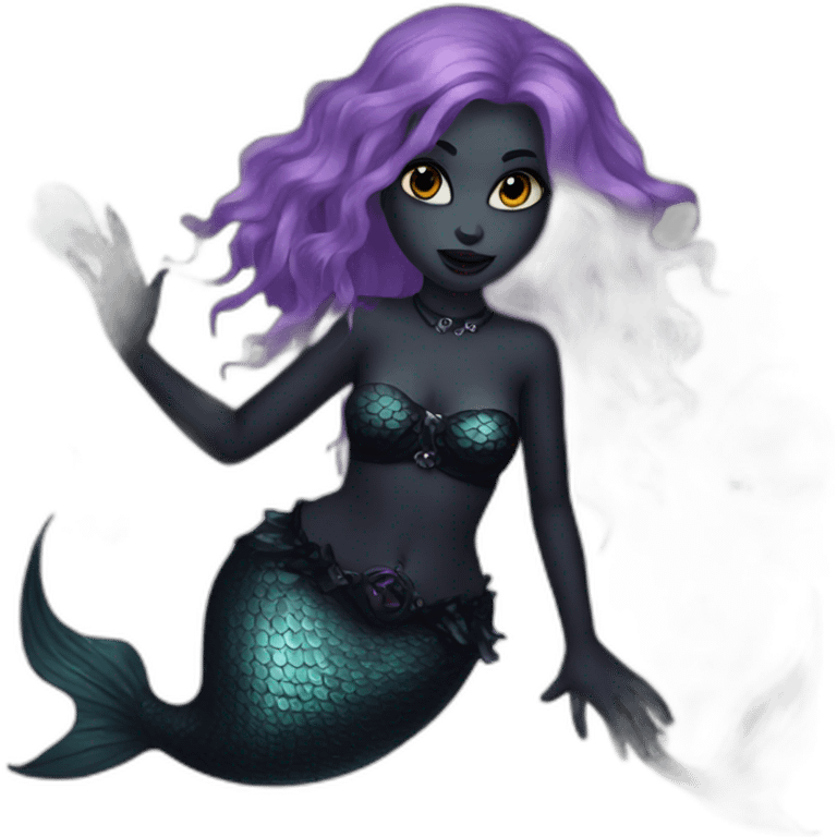 goth mermaid emoji