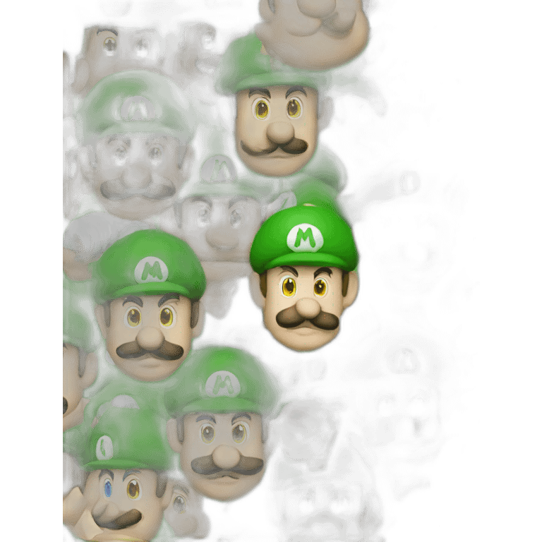 Luigi from super Mario bros emoji