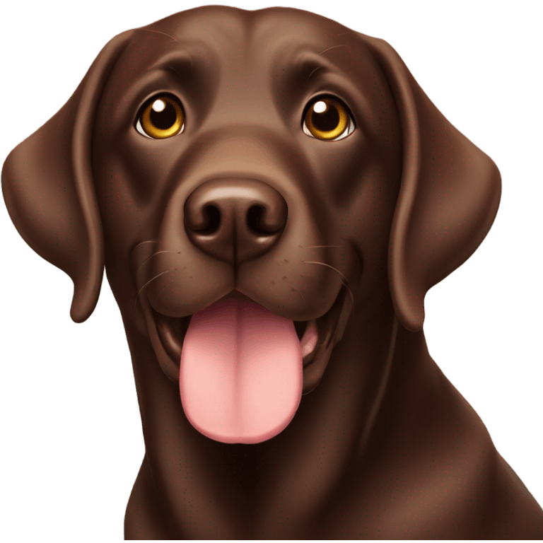 Chocolate Labrador emoji