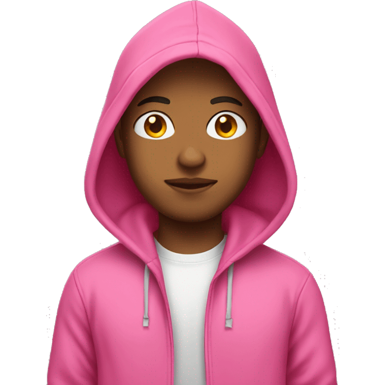 Pink hoodie hispanic emoji