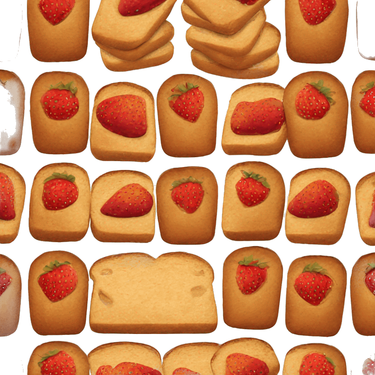 strawberry jam bread emoji