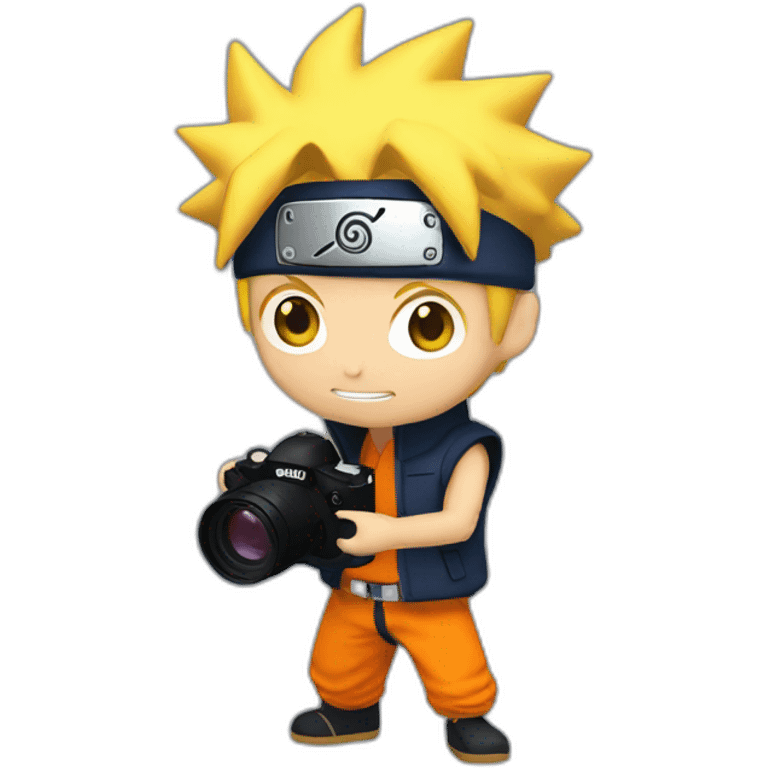 naruto uzumaki with a camera in his hand emoji