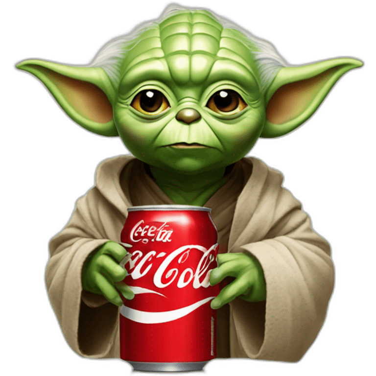 Yoda avec coca cola emoji