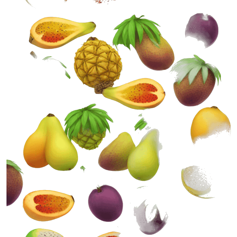 Exotic fruits emoji