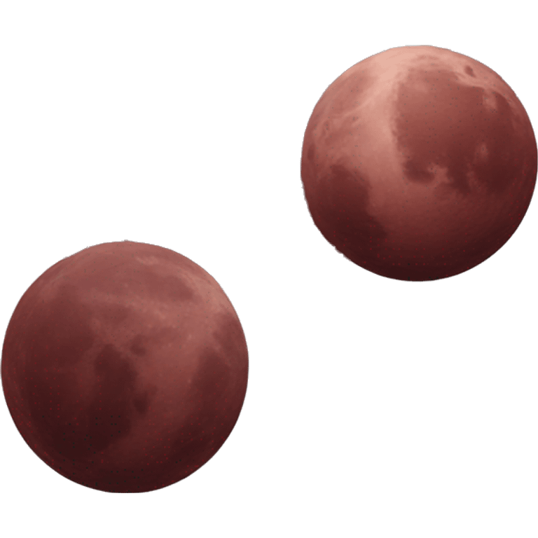 Dark red moon emoji