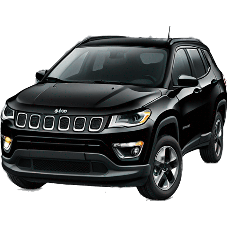 All black jeep compass emoji