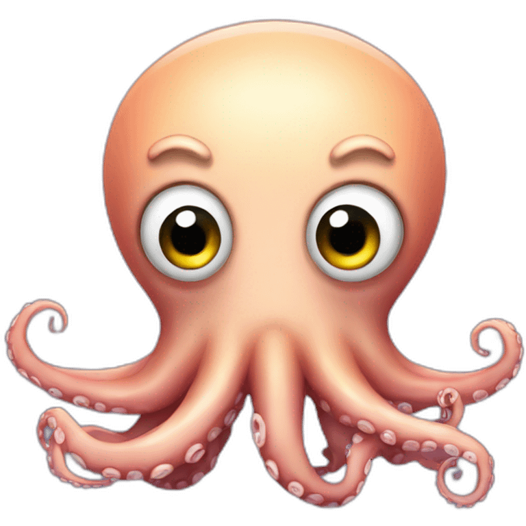 An octopus who is surprised emoji