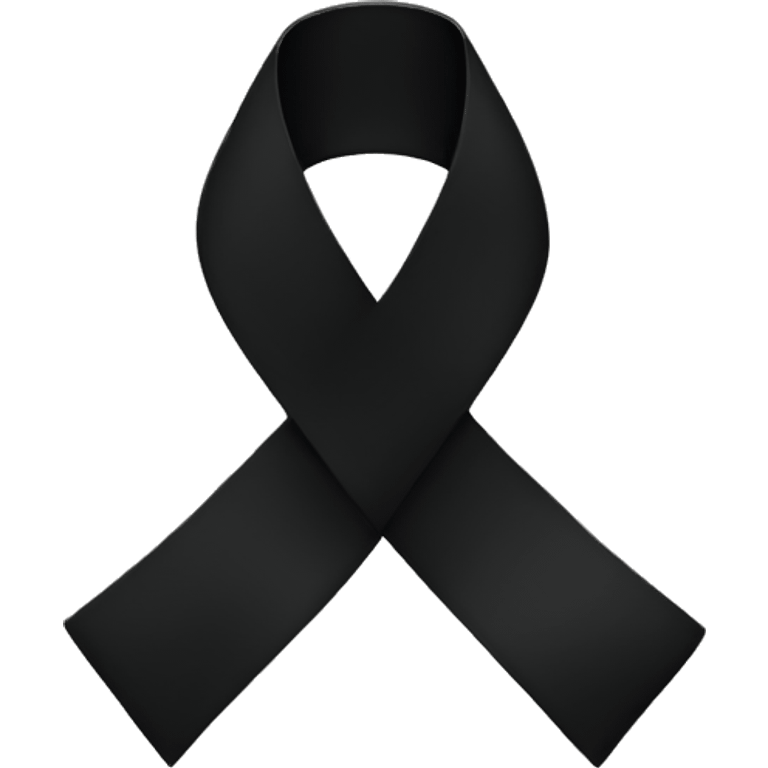 Black ribbon emoji