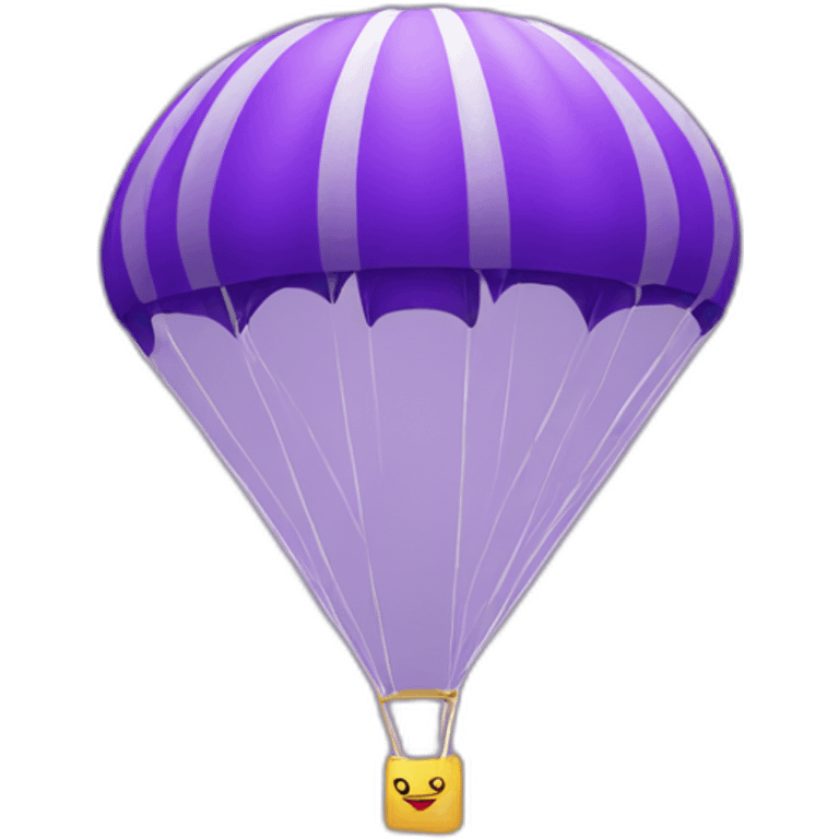 purple airdrop parachute emoji